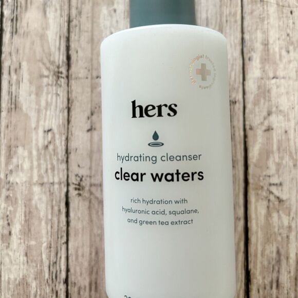 Hers Hydrating Cleanser Clear Waters PH Balanced Green Tea Extract 6.8 oz NEW - Picture 3 of 7